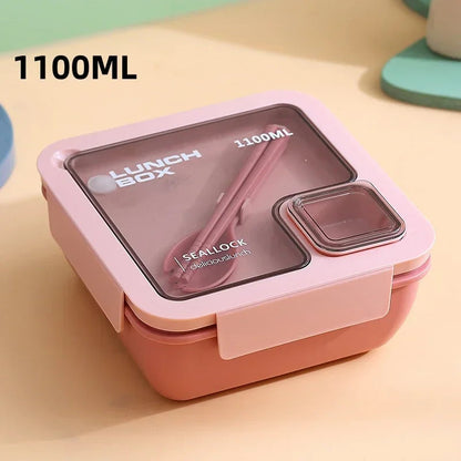 BentoGo Lunch Box | Portable Leak-Proof Bento with Cutlery – Microwave & Dishwasher Safe 13