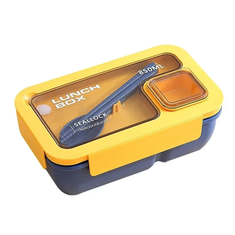 BentoGo Lunch Box | Portable Leak-Proof Bento with Cutlery – Microwave & Dishwasher Safe 5