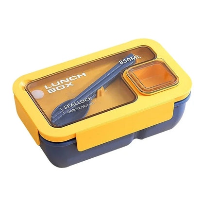 BentoGo Lunch Box | Portable Leak-Proof Bento with Cutlery – Microwave & Dishwasher Safe 5