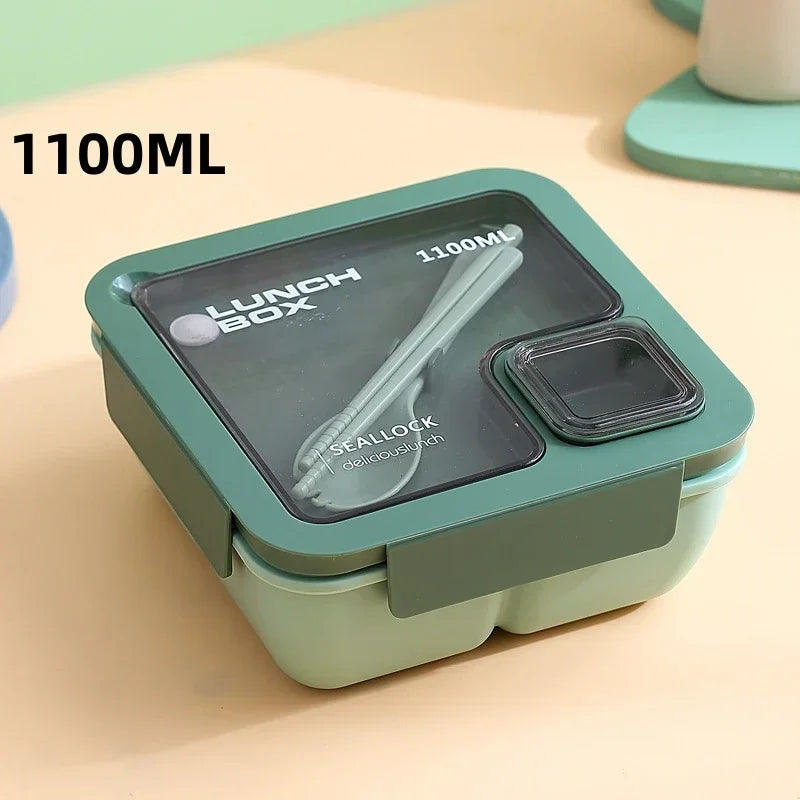 BentoGo Lunch Box | Portable Leak-Proof Bento with Cutlery – Microwave & Dishwasher Safe 8