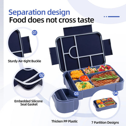 BentoMax | 1330ml Large Capacity Leak-Proof Bento Lunch Box – Microwave & Portable Food Container 4