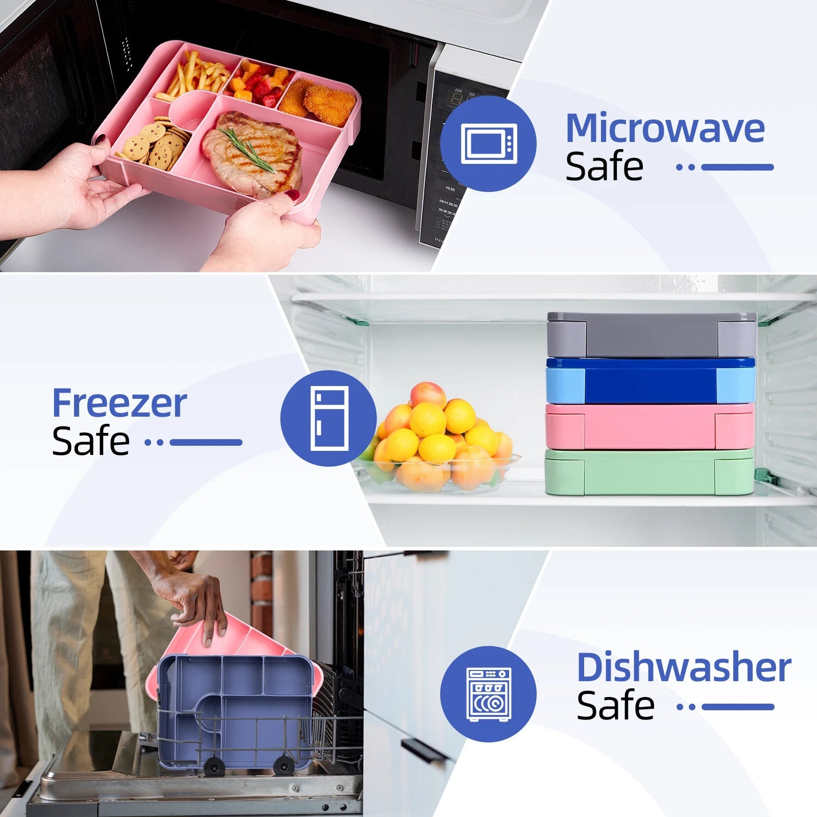 BentoMax | 1330ml Large Capacity Leak-Proof Bento Lunch Box – Microwave & Portable Food Container 6