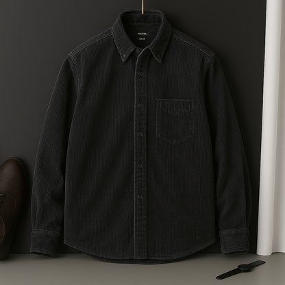 Men's Corduroy Shirt - Casual Button Down