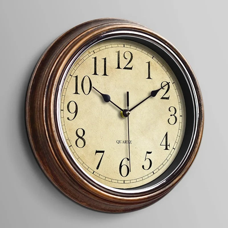 Classic Wooden Wall Clock | Timeless Vintage Elegance 0