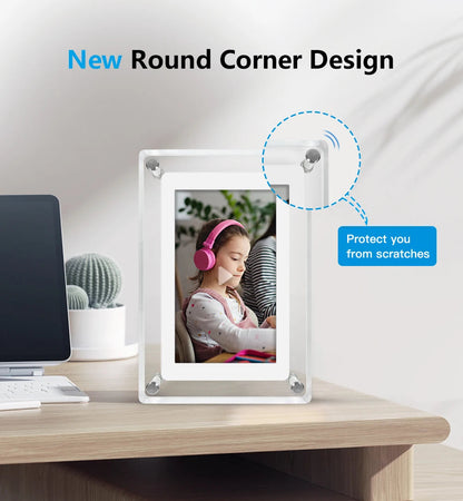 ClearFrame | Acrylic Digital Photo Frame | Portable IPS Display with Built-in Battery 3