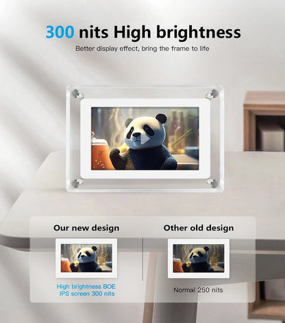 ClearFrame | Acrylic Digital Photo Frame | Portable IPS Display with Built-in Battery 5