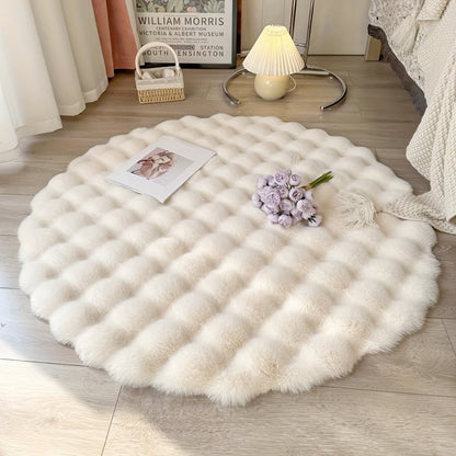 Cloud Comfort Round Bubble Rug | Soft Fluffy Circle Carpet 1