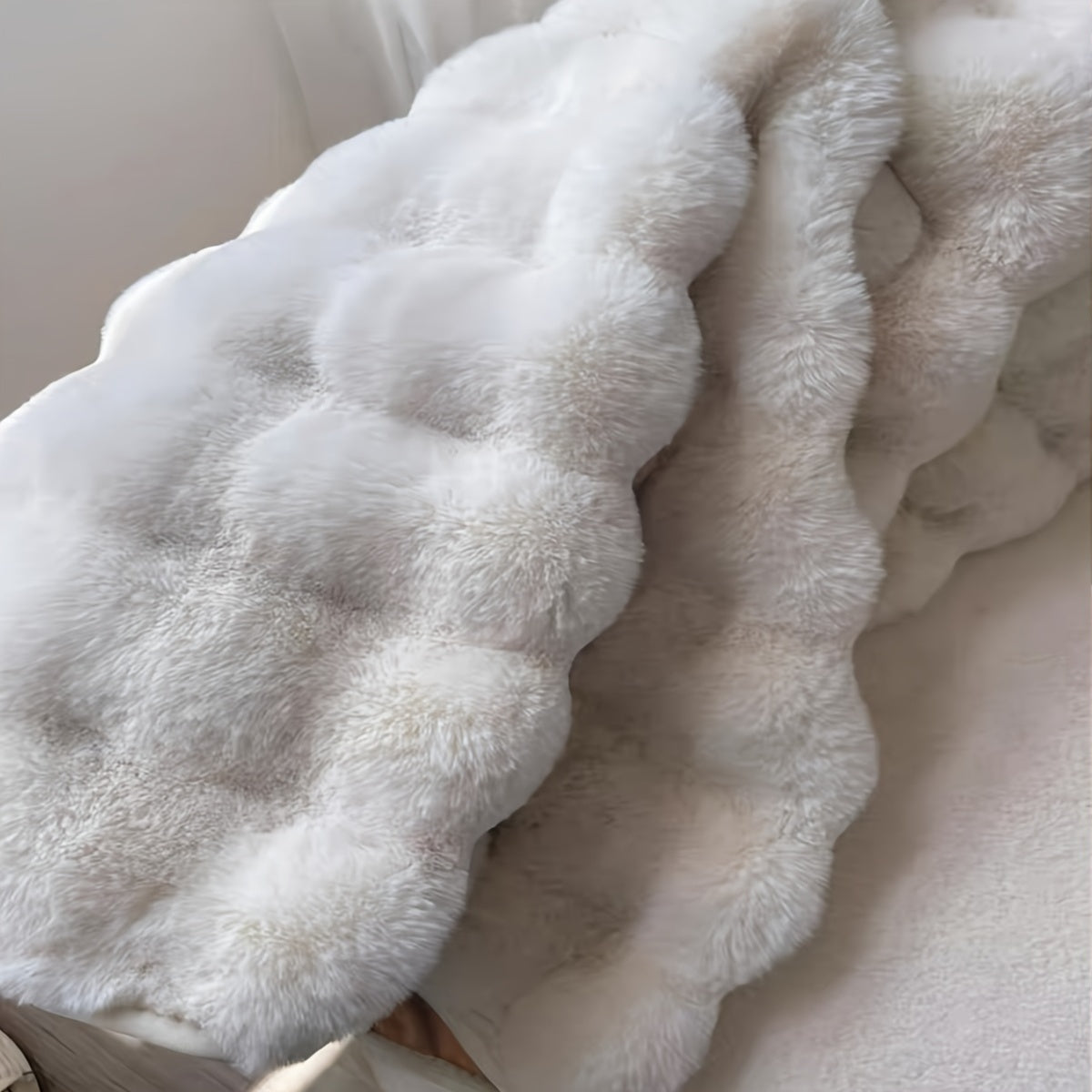 Cloud Comfort Round Bubble Rug | Soft Fluffy Circle Carpet 4
