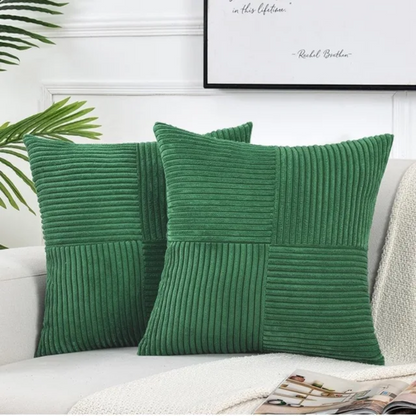 Corduroy Cushion Covers | Luxury Striped Throw Pillow Covers 7