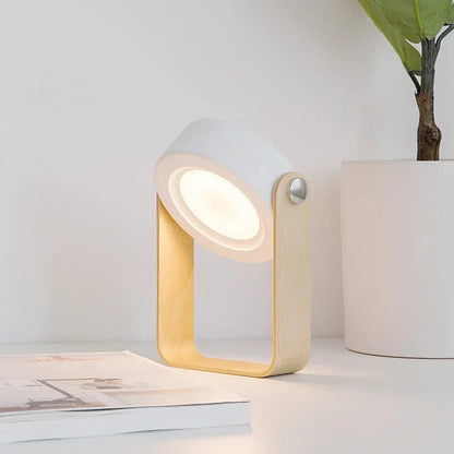 Creative Wooden Handle Portable Lantern | Folding Rechargeable Table Lamp 1