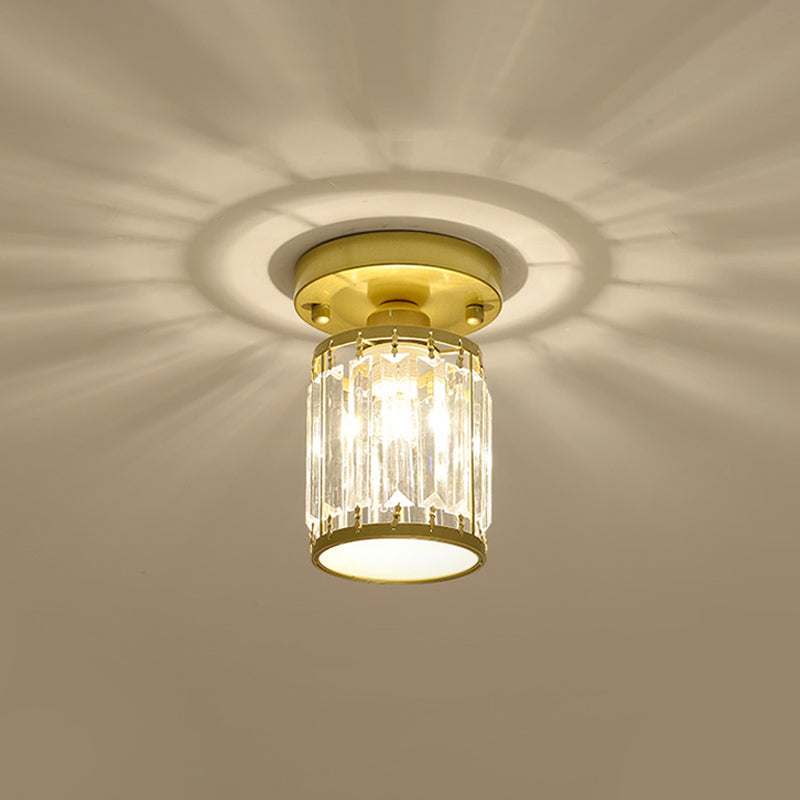 Crystal Foyer Ceiling Light | Modern Semi-Flush Design 7