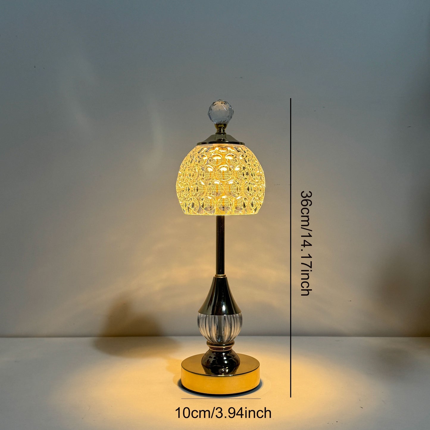 Crystal Touch Table Lamp | Rechargeable LED Bedside Light 4