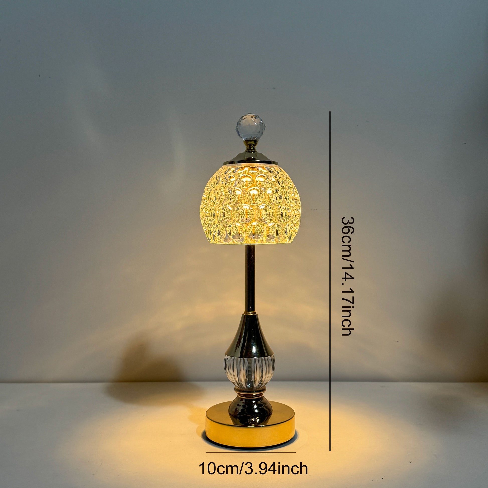 Crystal Touch Table Lamp | Rechargeable LED Bedside Light 4