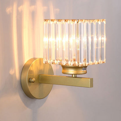 Crystal Wall Light | Modern Glass & Iron Sconce 9