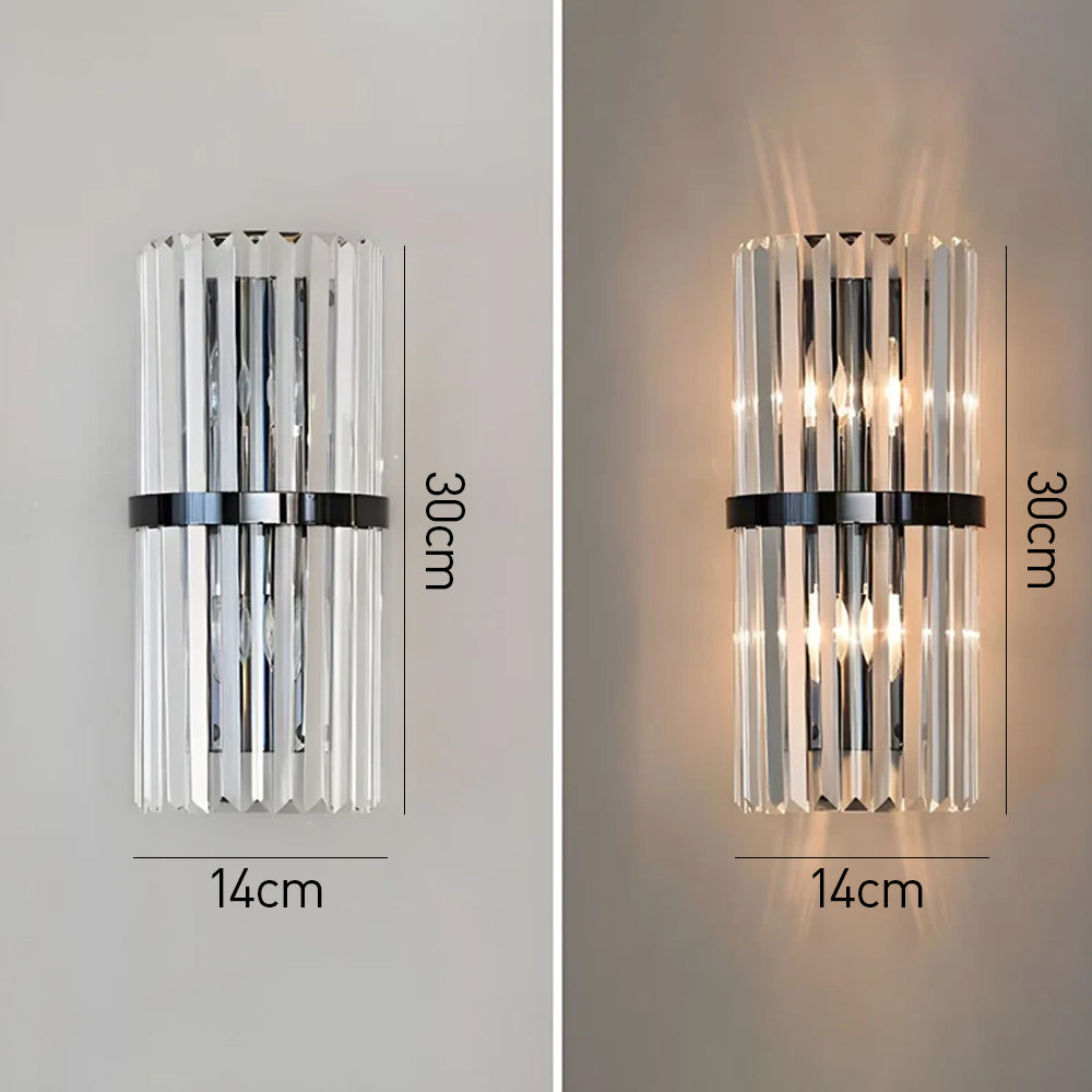 Crystal Wall Light | Modern Luxury Stainless Steel Sconce 0