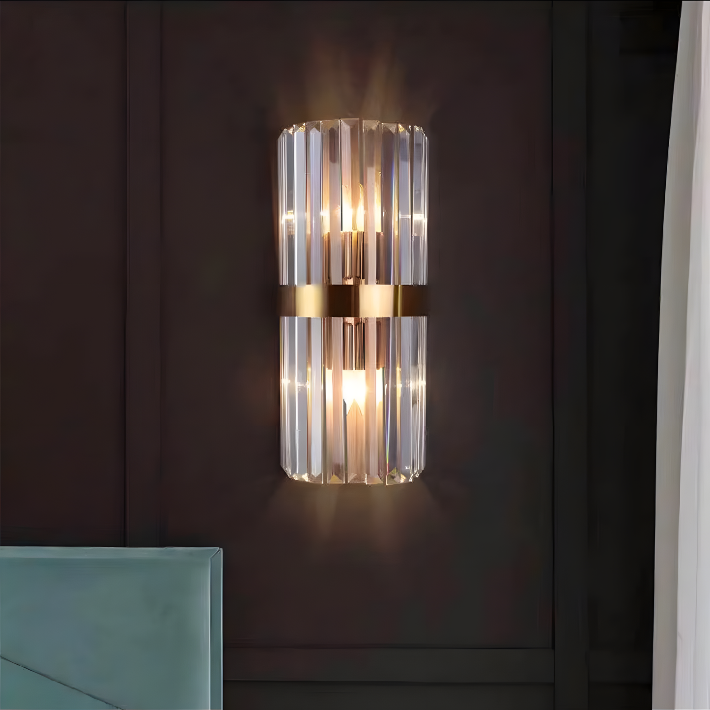 Crystal Wall Light | Modern Luxury Stainless Steel Sconce 1
