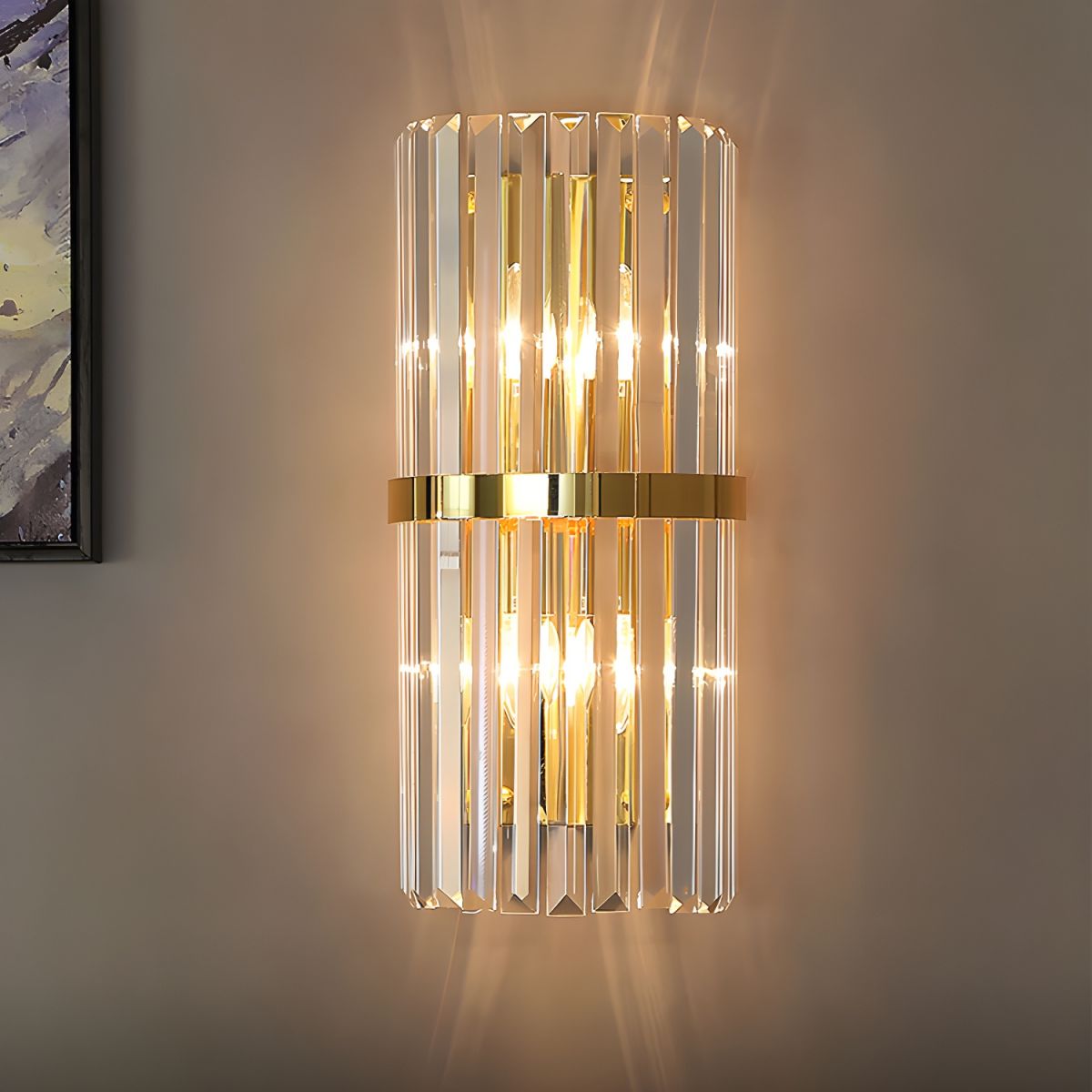 Crystal Wall Light | Modern Luxury Stainless Steel Sconce 2