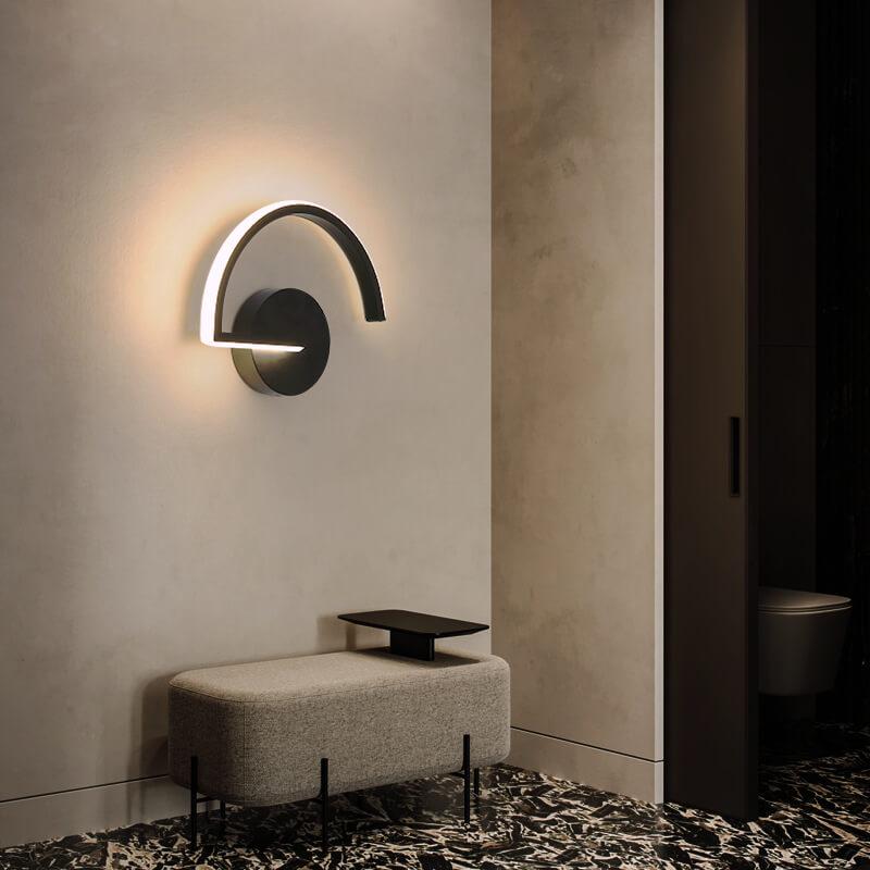 Curves Line LED Wall Light | Modern Minimalist Arc Design 6