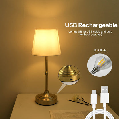 Dimmable Cordless Table Lamp | USB Rechargeable 8