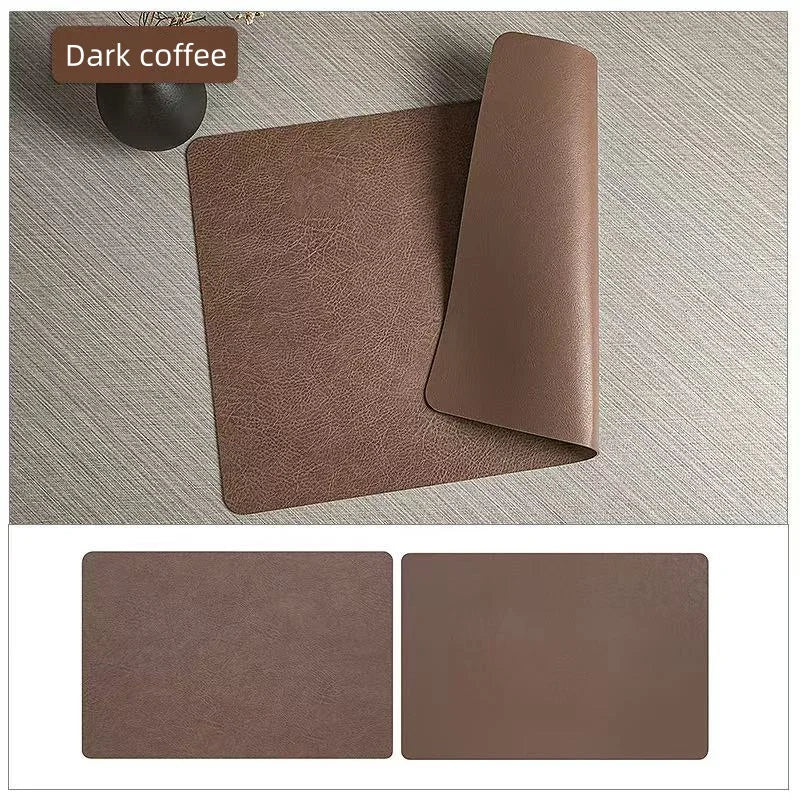 DuoMat | Double-Sided Faux Leather Placemats | Heat Resistant & Waterproof 0