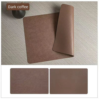 DuoMat | Double-Sided Faux Leather Placemats | Heat Resistant & Waterproof 0