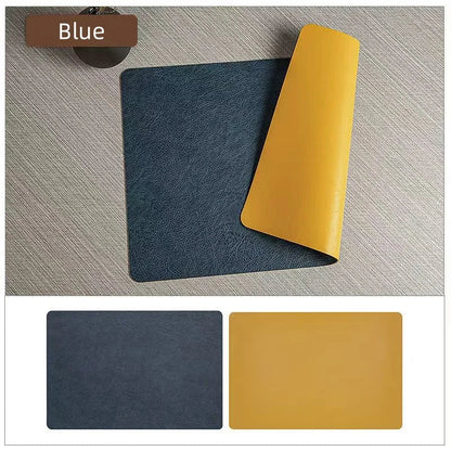 DuoMat | Double-Sided Faux Leather Placemats | Heat Resistant & Waterproof 10