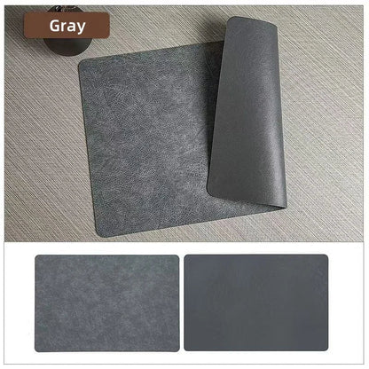 DuoMat | Double-Sided Faux Leather Placemats | Heat Resistant & Waterproof 11
