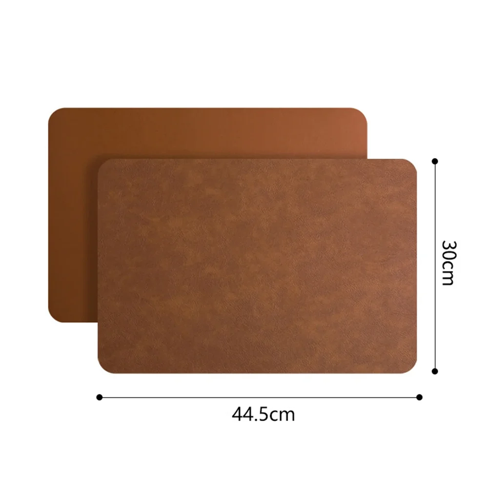DuoMat | Double-Sided Faux Leather Placemats | Heat Resistant & Waterproof 3