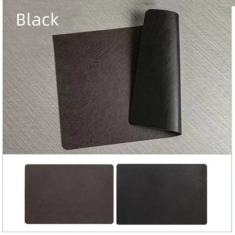DuoMat | Double-Sided Faux Leather Placemats | Heat Resistant & Waterproof 8