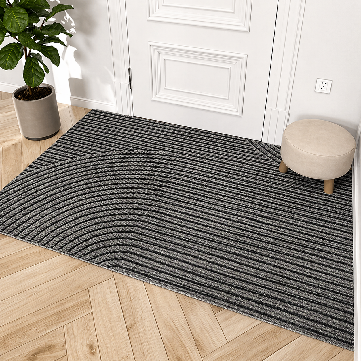 Durable Non-Slip Door Mat | Premium Outdoor Mat with Textured Surface for Superior Dirt Removal 6