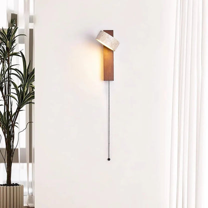 Éclat Wall Lamp | French Wabi-Sabi Headboard Light with Pull Switch 2