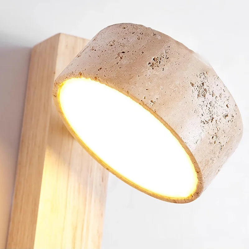 Éclat Wall Lamp | French Wabi-Sabi Headboard Light with Pull Switch 4