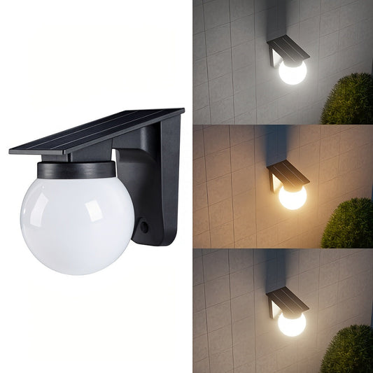 EcoGlow | Solar Wall Light with Smart Dimming & Weather Resistance | Modern Outdoor Lantern for Gardens and Patios 0