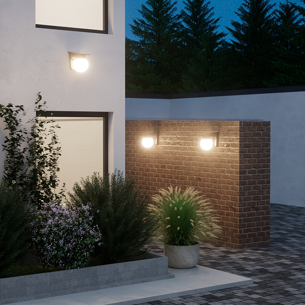 EcoGlow | Solar Wall Light with Smart Dimming & Weather Resistance | Modern Outdoor Lantern for Gardens and Patios 2