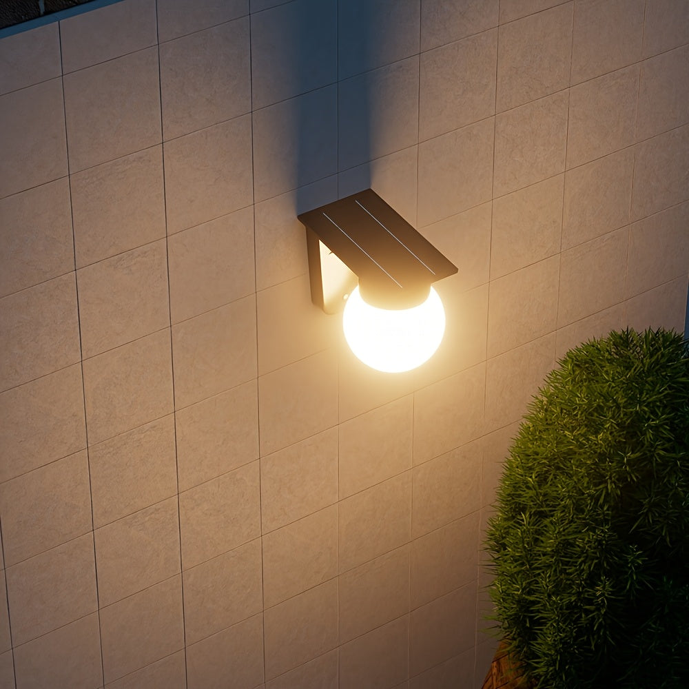 EcoGlow | Solar Wall Light with Smart Dimming & Weather Resistance | Modern Outdoor Lantern for Gardens and Patios 4
