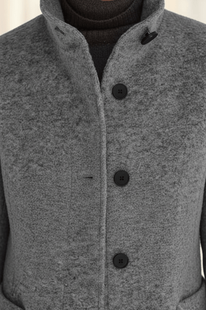 Charlotte Davies | Wool-Blend Tailored Overcoat For Women
