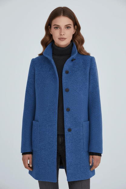Charlotte Davies | Wool-Blend Tailored Overcoat For Women