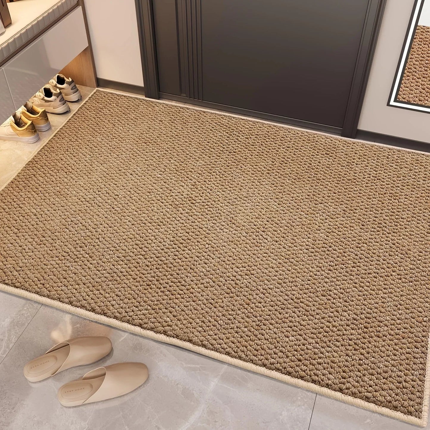 Elegant Faux Jute Doormat | Durable Non-Slip Welcome Mat for Everyday Use 2