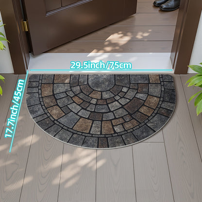 Elegant Mosaic | Door Mat with Non-Slip Backing | Durable Indoor & Outdoor Use 0