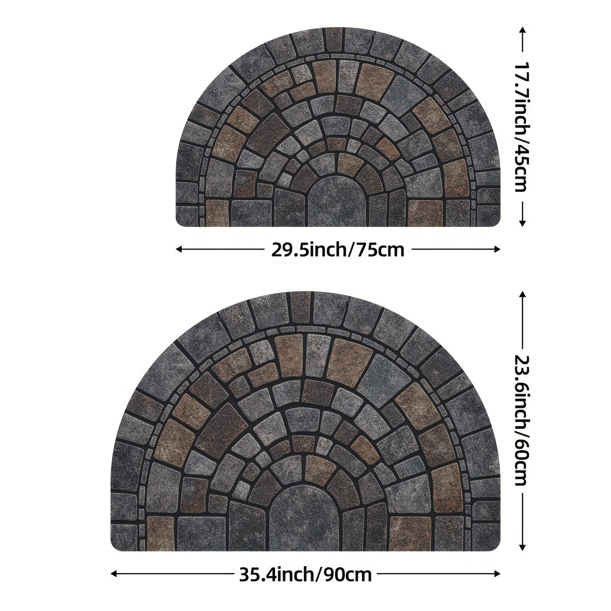 Elegant Mosaic | Door Mat with Non-Slip Backing | Durable Indoor & Outdoor Use 4