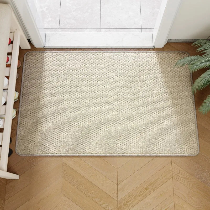 Faux Jute Outdoor Doormat with Non-Slip Backing | Durable Welcome Mat for Elegant Entryways 4