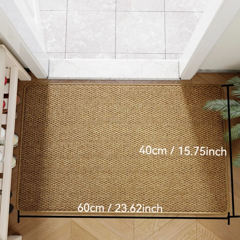 Faux Jute Outdoor Doormat with Non-Slip Backing | Durable Welcome Mat for Elegant Entryways 5