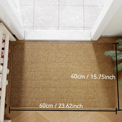 Faux Jute Outdoor Doormat with Non-Slip Backing | Durable Welcome Mat for Elegant Entryways 5