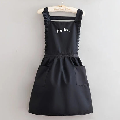 FloraBelle | Princess Style Waterproof Apron | Floral Work Uniform 0