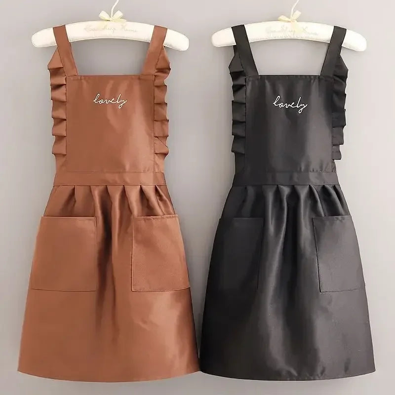 FloraBelle | Princess Style Waterproof Apron | Floral Work Uniform 1