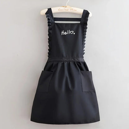 FloraBelle | Princess Style Waterproof Apron | Floral Work Uniform 2