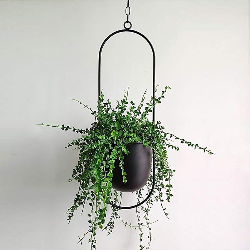 FloraFrame Hanging Planter | Modern Minimalist Iron Design 0