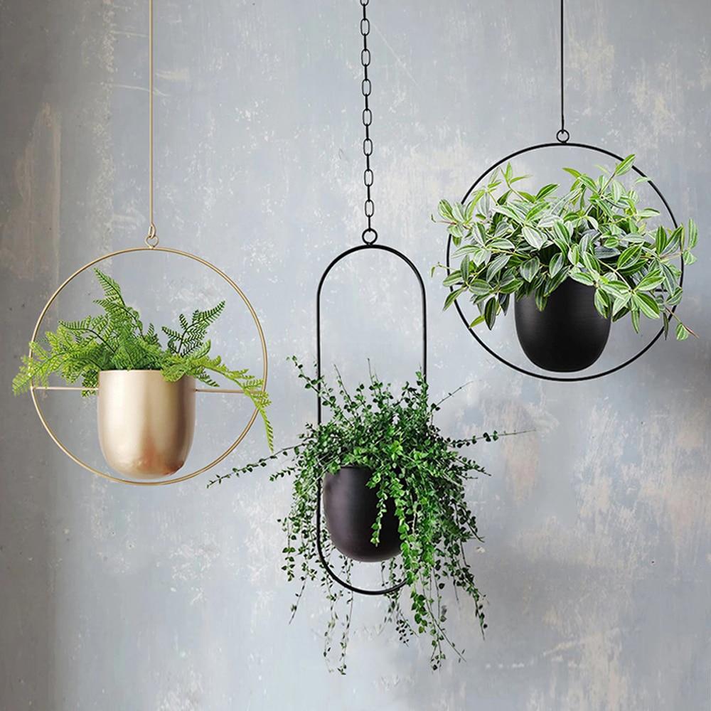 FloraFrame Hanging Planter | Modern Minimalist Iron Design 1