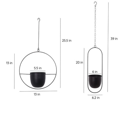 FloraFrame Hanging Planter | Modern Minimalist Iron Design 4