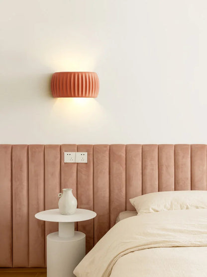 French Resin Wall Lamp | Textured Modern Sconce 2